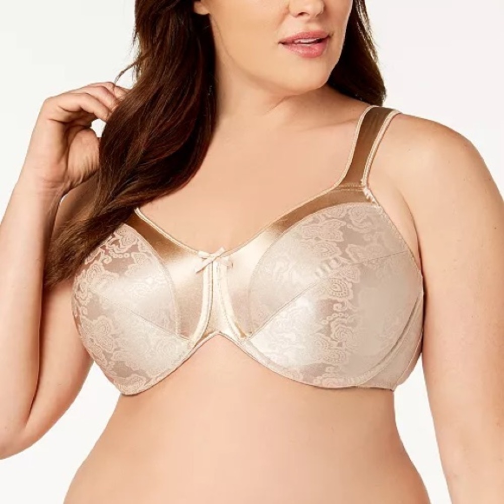 BALI Minimizer Satin Comfort Strap Underwire Bra